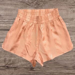 Victoria’s Secret XS Peach Satin-Like Shorts Stylish Summer Fashion